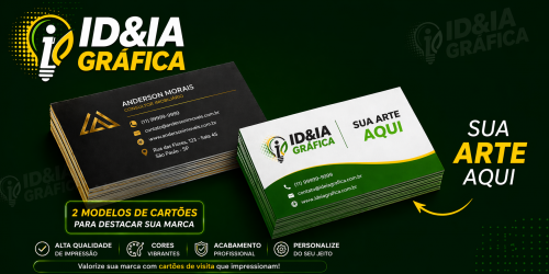 Cartão de Visita em Couché Brilho Sem Enobrecimento 