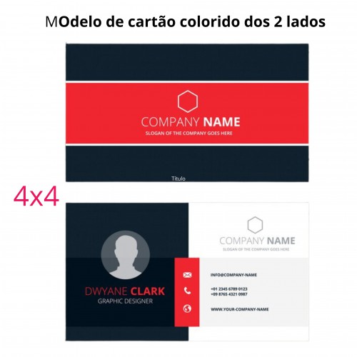 Cartão de Visita em Couché Brilho 300g